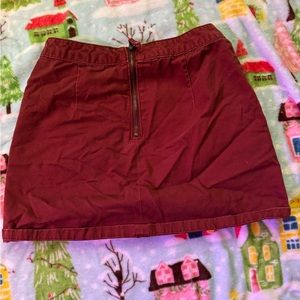 Red Denim Skirt (4)